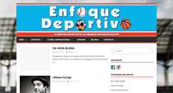 Desktop Screenshot of enfoquedeportivo.com